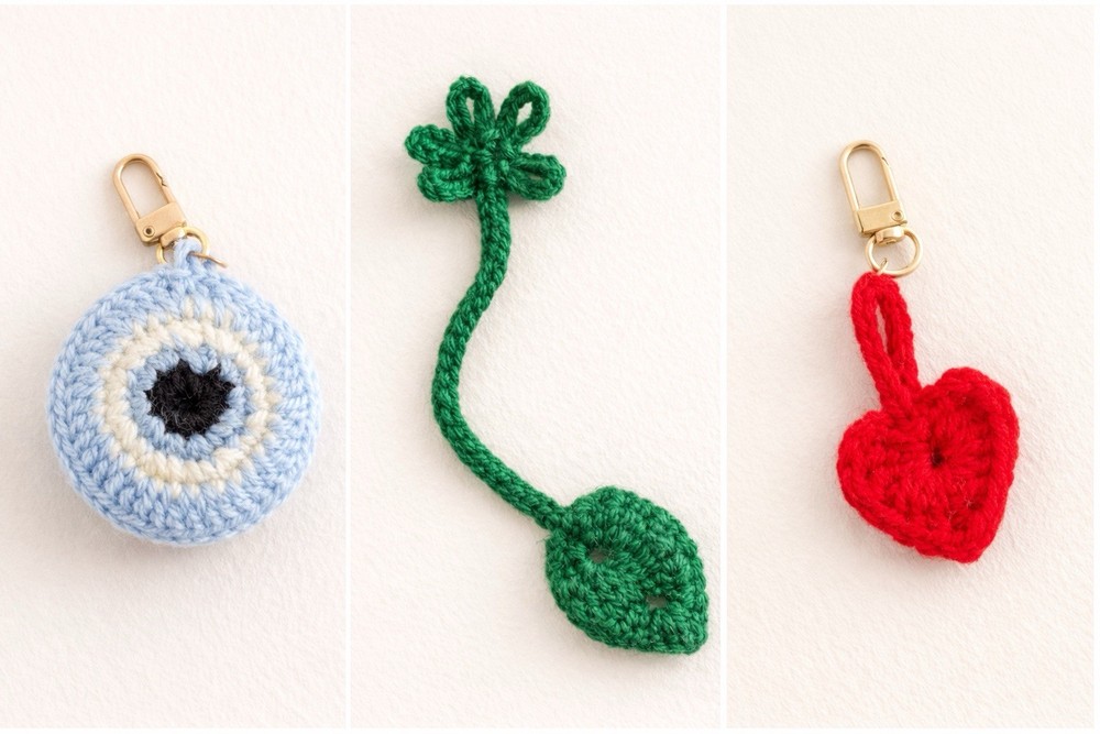 Crochet Bookmarks And Keychains