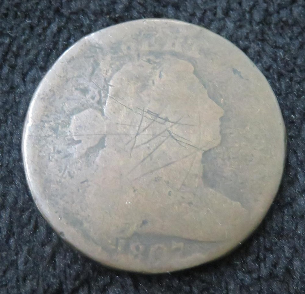 1807 Draped Bust Large Cent * Well Circulated * 5263