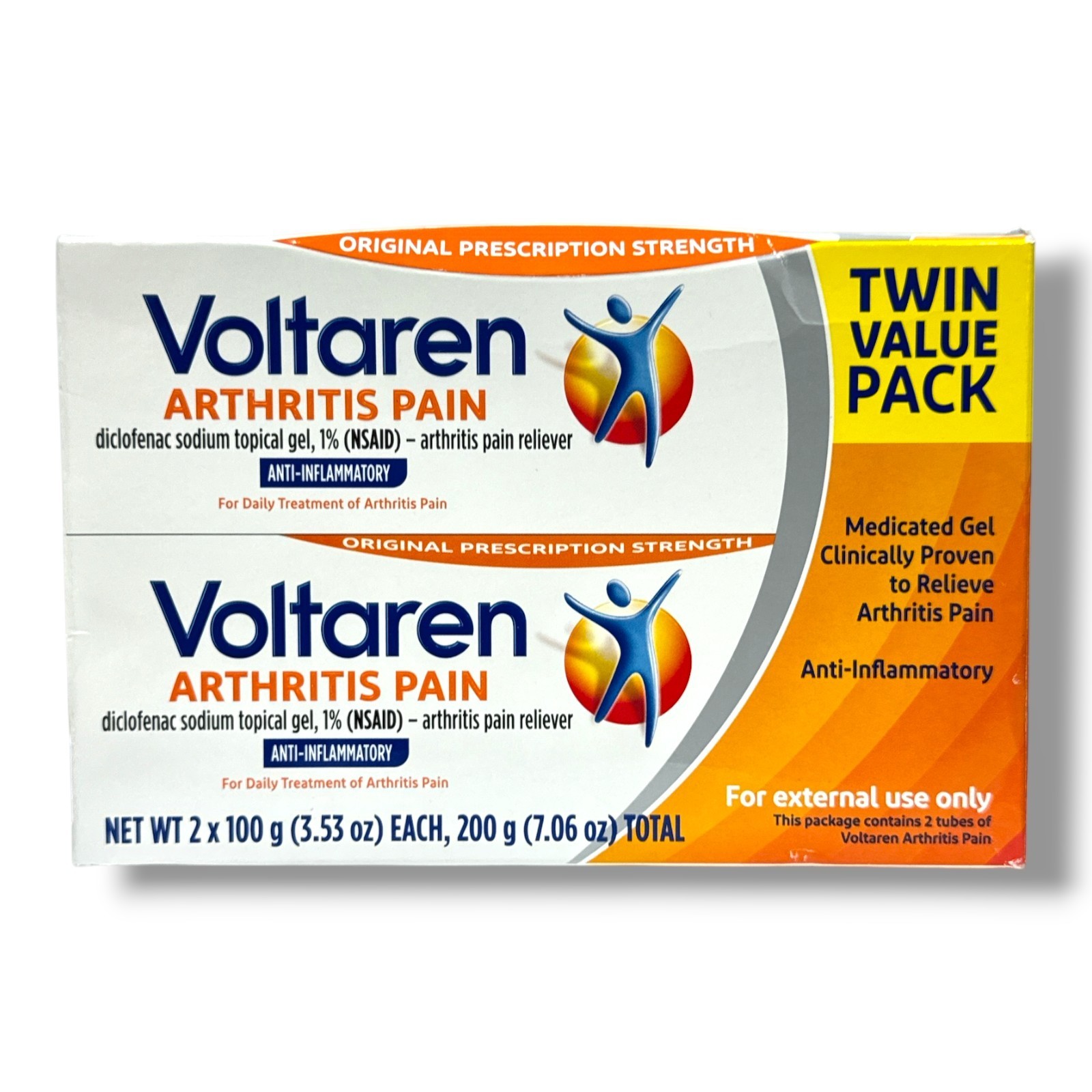 Voltaren Arthritis Pain Reliever Anti-Inflammatory Medicated Gel 2 Tubes 100gNEW