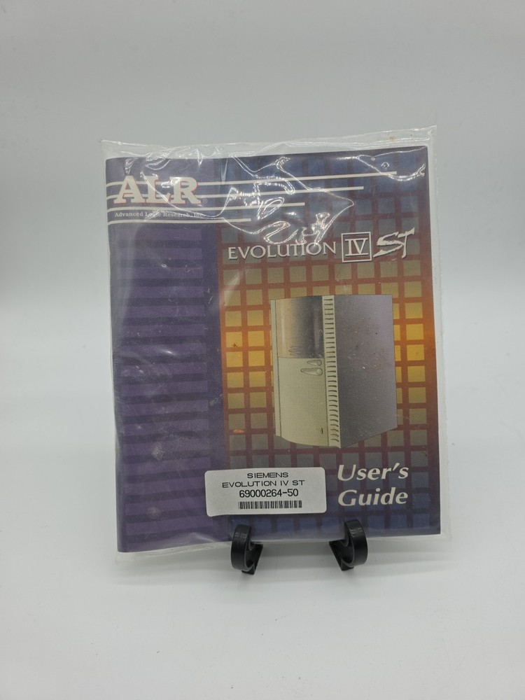 ALR Evolution IV ST User Guide 69000264-50 Sealed Complete