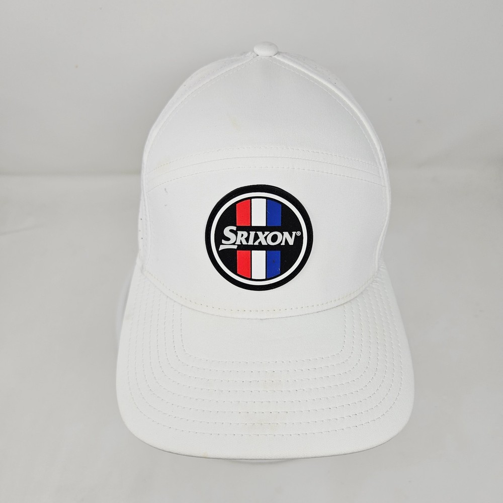 Srixon Golf Snapback Hat White Logo Stains Flaws