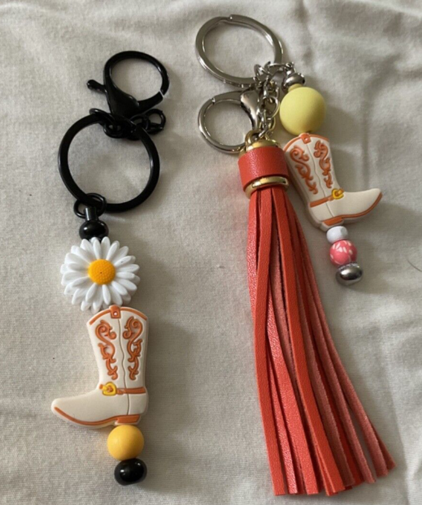 New Handmade Personalized Beaded Keychain/Decorative Bag Charm Multicolor/Theme