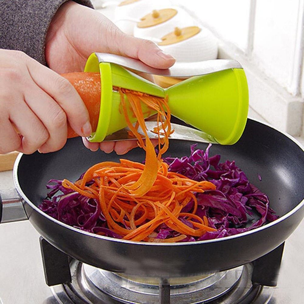 Spiral Slicer Peeler Shred Vegetable Fruit Process Cutter 2 PACK
