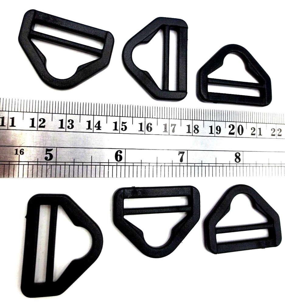 Strap Clip Triangle Holder, Fits 1", 25mm Wide Webbing Strap, Durable Plastic