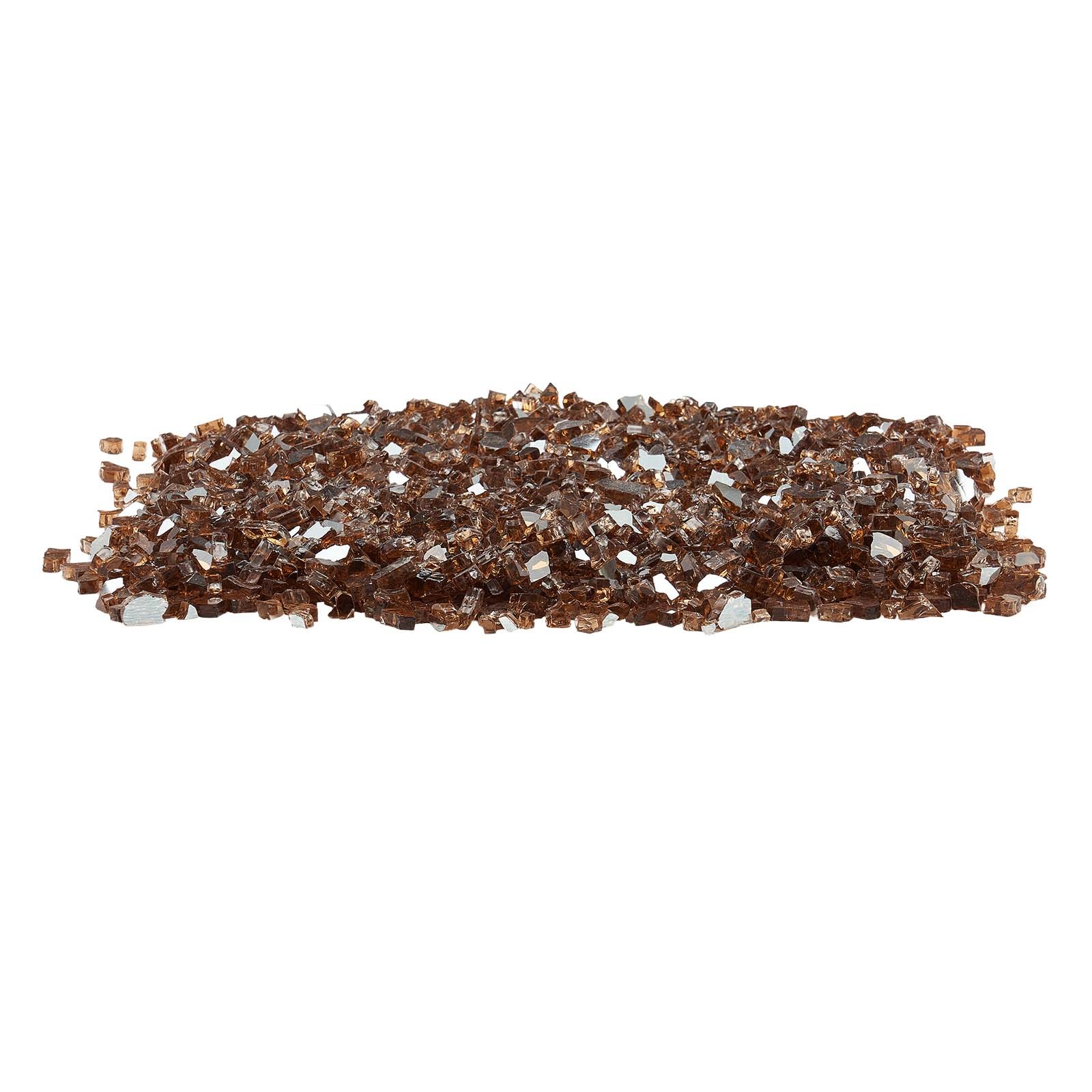 VEVOR 10 LBS Fire Glass 1/4-Inch Fireplace Glass Rocks for Fire Pit Table Copper