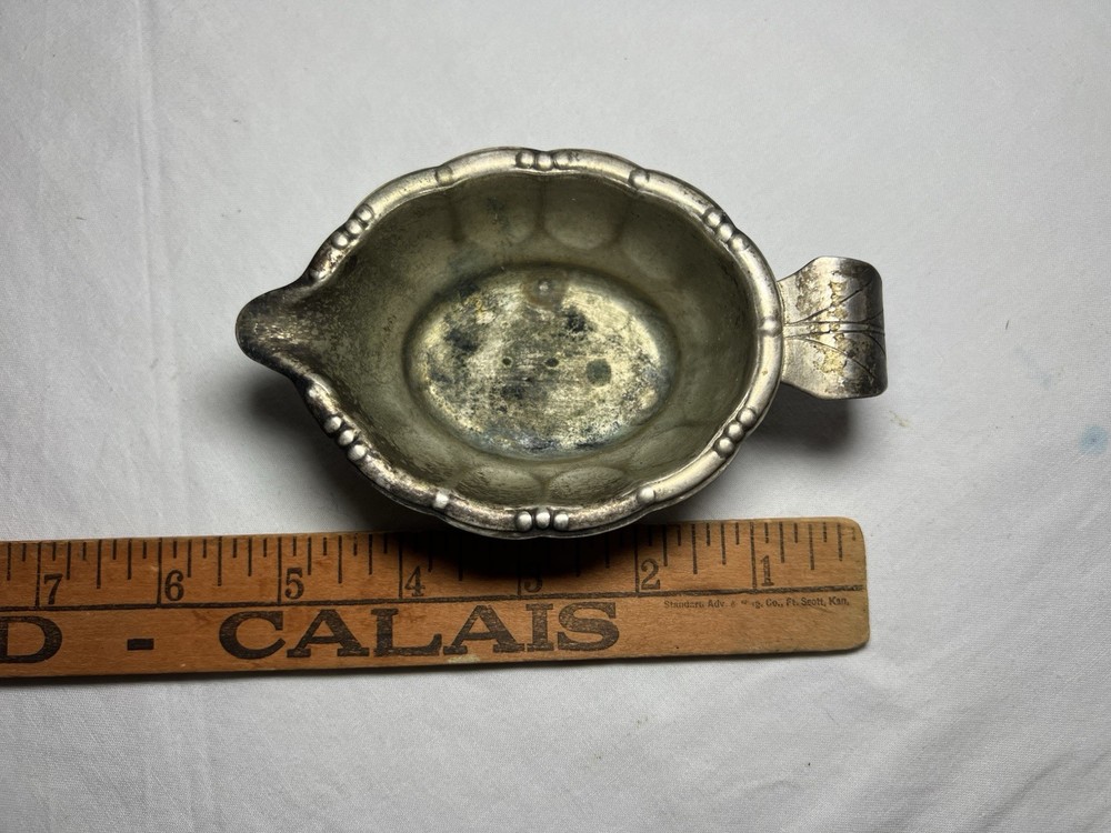 Vintage Silver Plate Porringer Bowl Pourer 5”