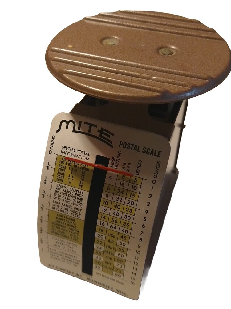 1963 B-T Company. MITE Postal Scale D-1663