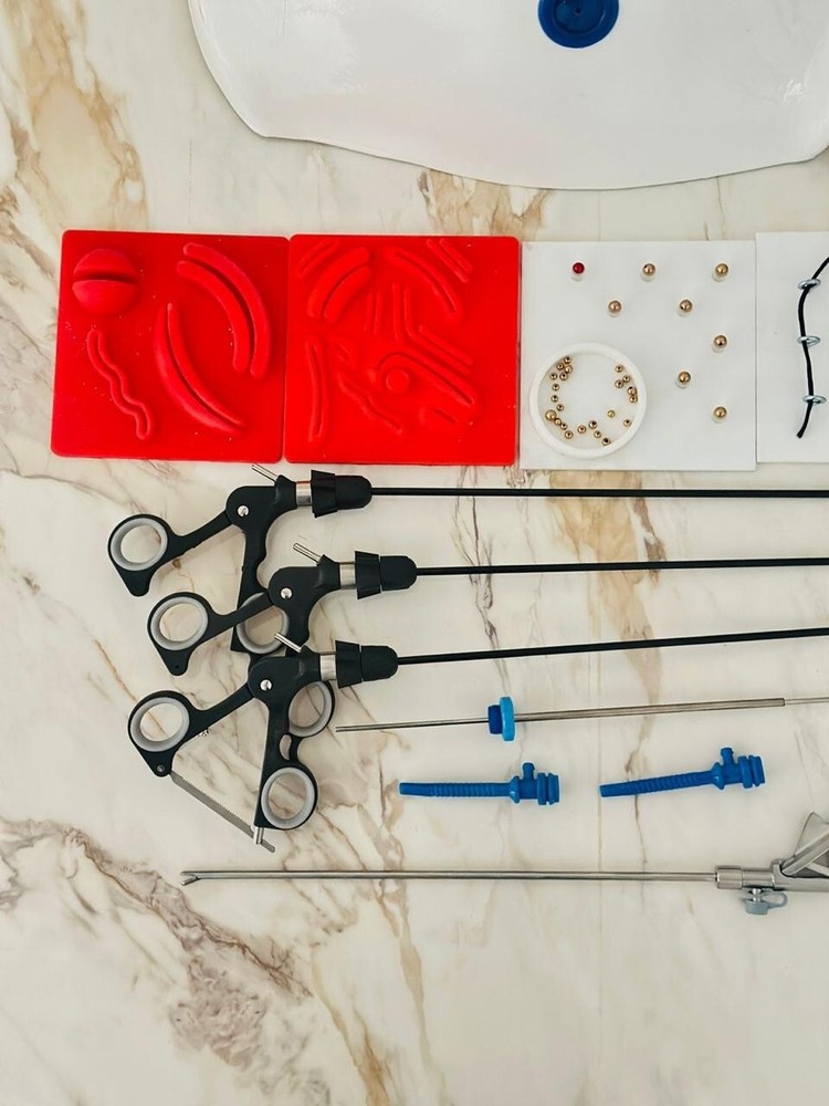 Laparoscopic Endo Trainer Simulator Training Box Camera Instruments Set
