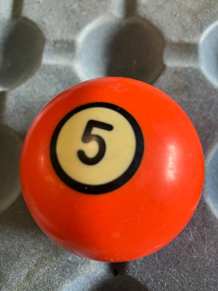 Vintage Black Ring / Circle Billiard Ball Replacement #5