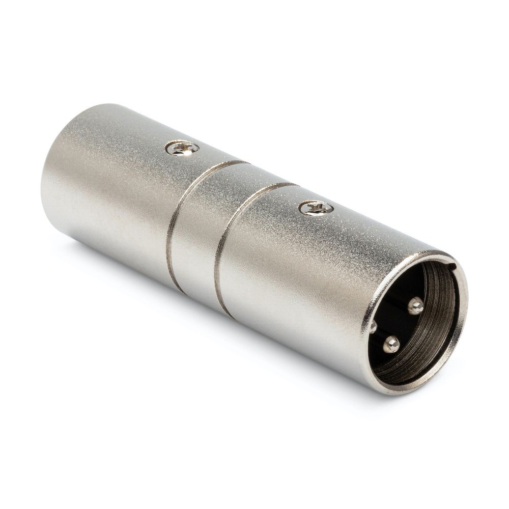 2 Pack Hosa Gender Changer XLR3M to Same