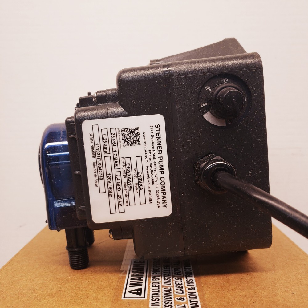 Stenner E10VXAA1S ECON VX Self-Priming Variable Speed Metering Pump 7.4 GPD 120V