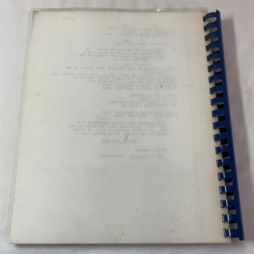 script ~ PAINT YOUR WAGON ~ Lerner & Loewe