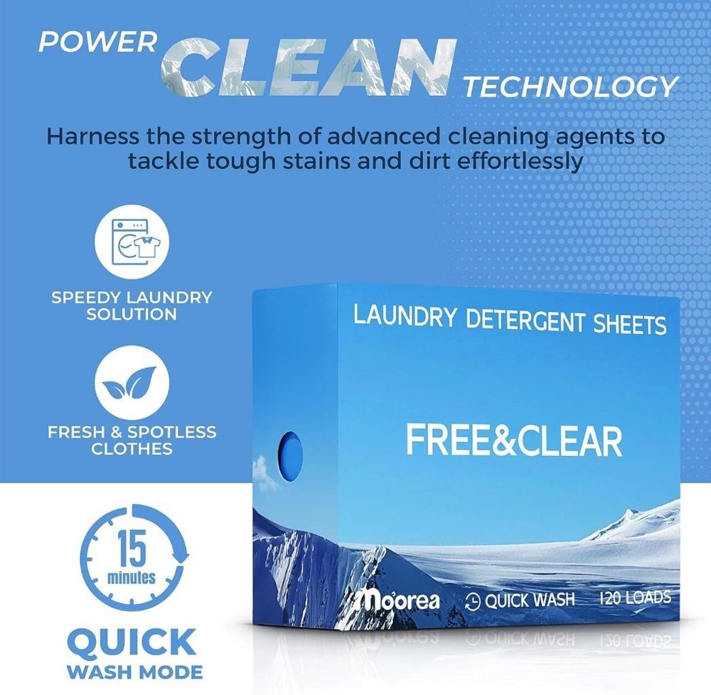 Laundry Detergent Eco Sheets Fragrance Free (480 SHEETS)