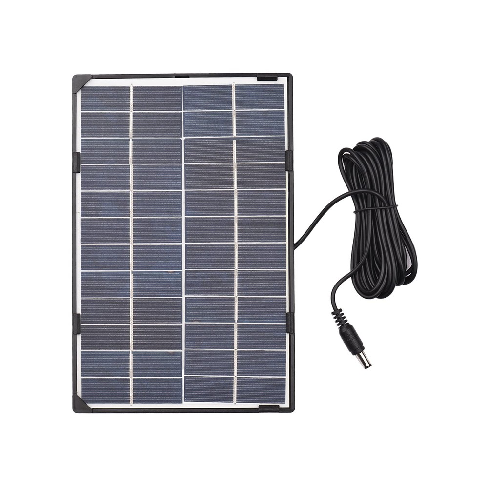 Sunydog Mini Solar Panel, 6W 12V Solar Panel Outdoor Security Camera Solar Cell