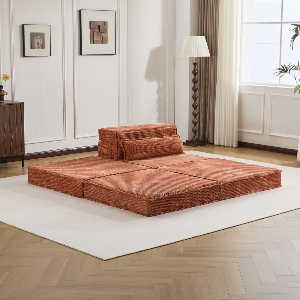 Compression Mahjong Sofa,Convertible Floor Sofa Bed,DIY Boneless Modular Sec