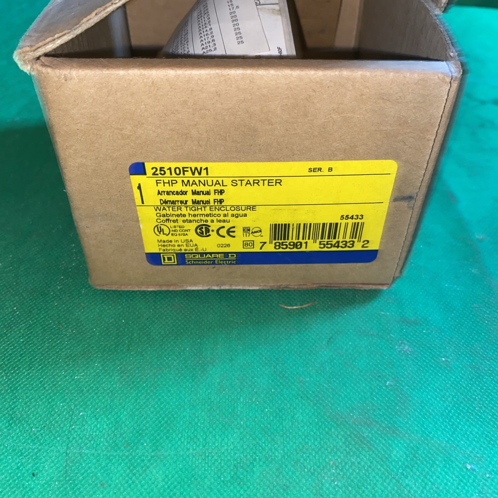 Square D 2510FW1 Manual Starter