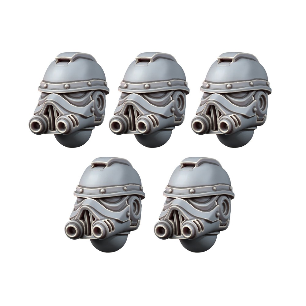 STORMTROOPER TYPE HEADS SET (5U)