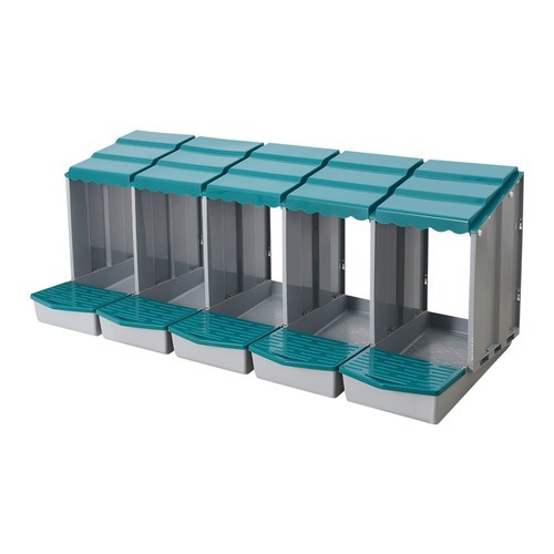 Chicken Laying Box Modern 5-Compartment Chicken Nesting Box with Egg Collection