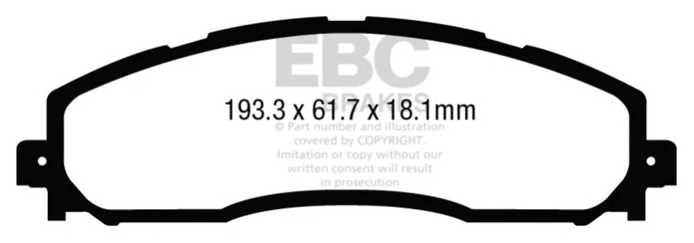 EBC Brakes DP43016R Yellowstuff Performance Brake Pad