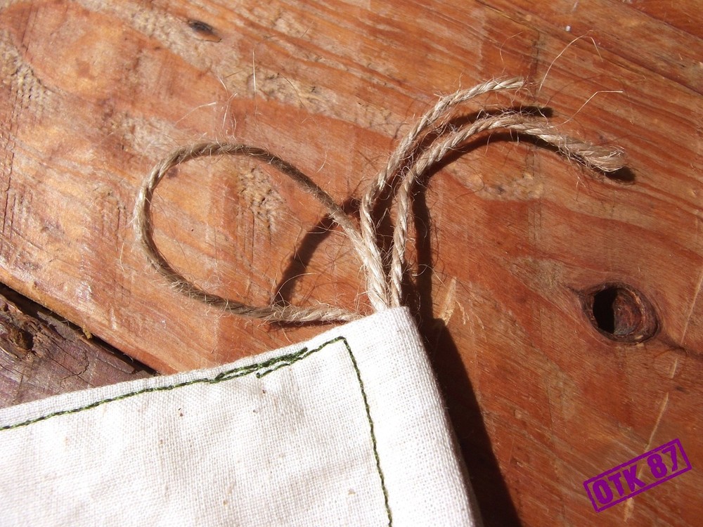 DELUXE medium white cotton calico ration bag, WW2 Red Army reproduction