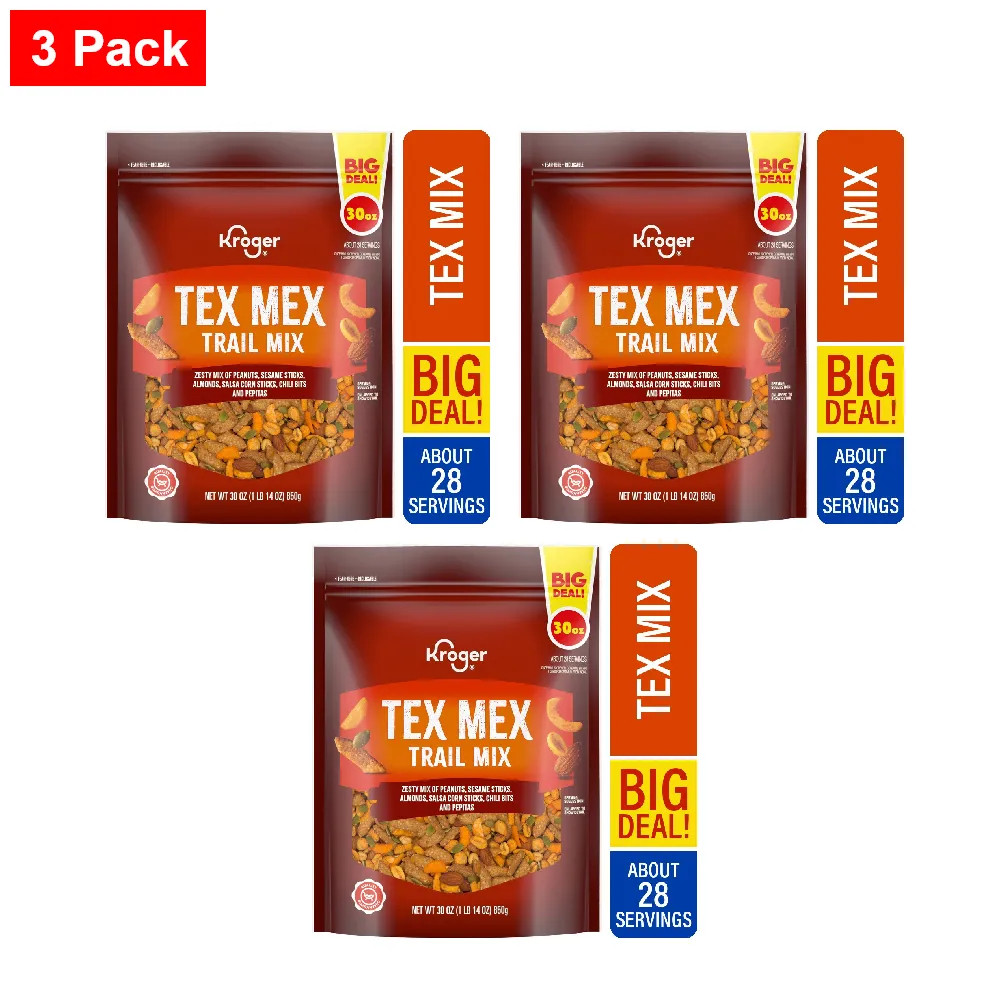 KG Tex Mex Trail Mix 30 oz - 3 Pack
