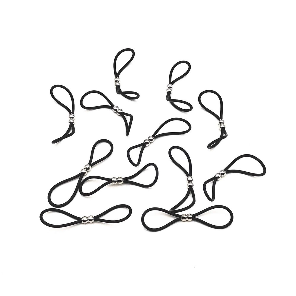Adjustable Silicone Ring Bands at Both Ends Rubber Loop for Non Piercing Nipp...
