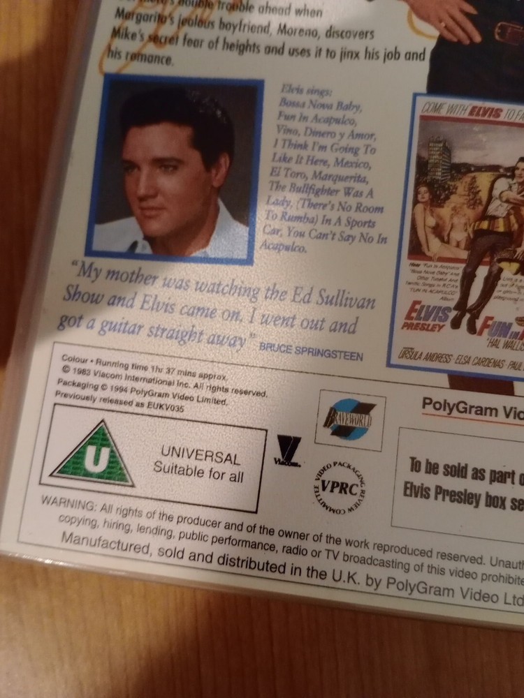 Fun In Acapulco (VHS)