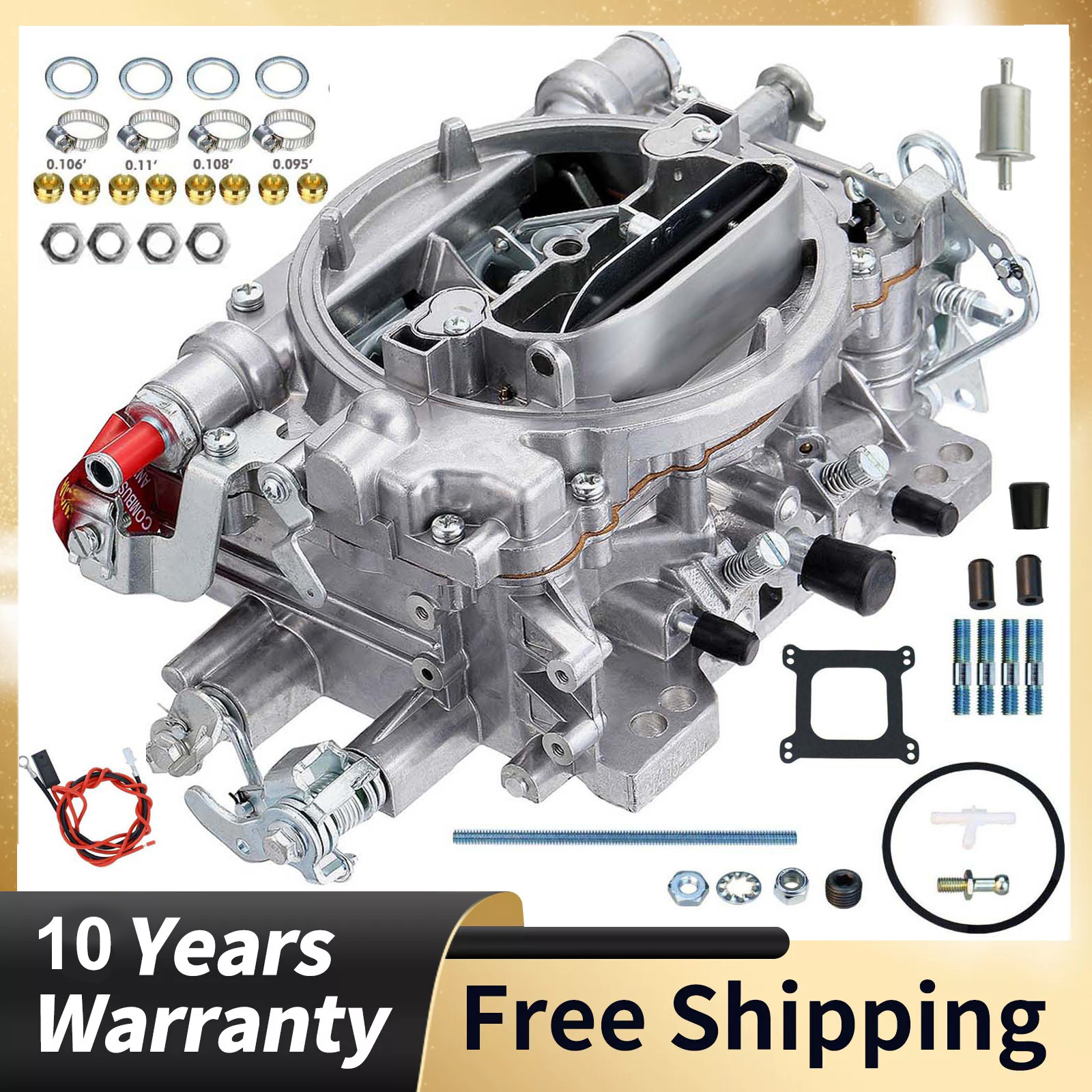 600 CFM 4 Barrel Carburetor For Edelbrock Performer Series 1405 Manual Choke