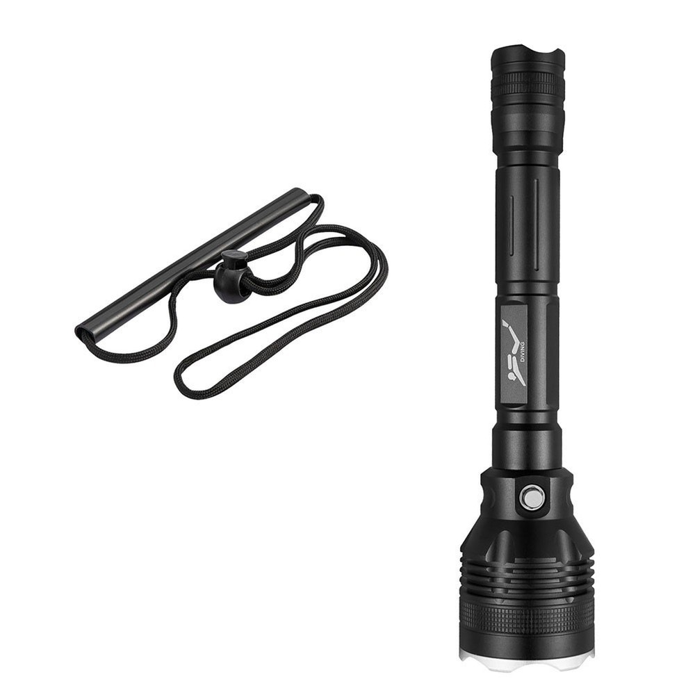 White Light Flashlight Sporting Goods Diving Flashlight Long Battery Life