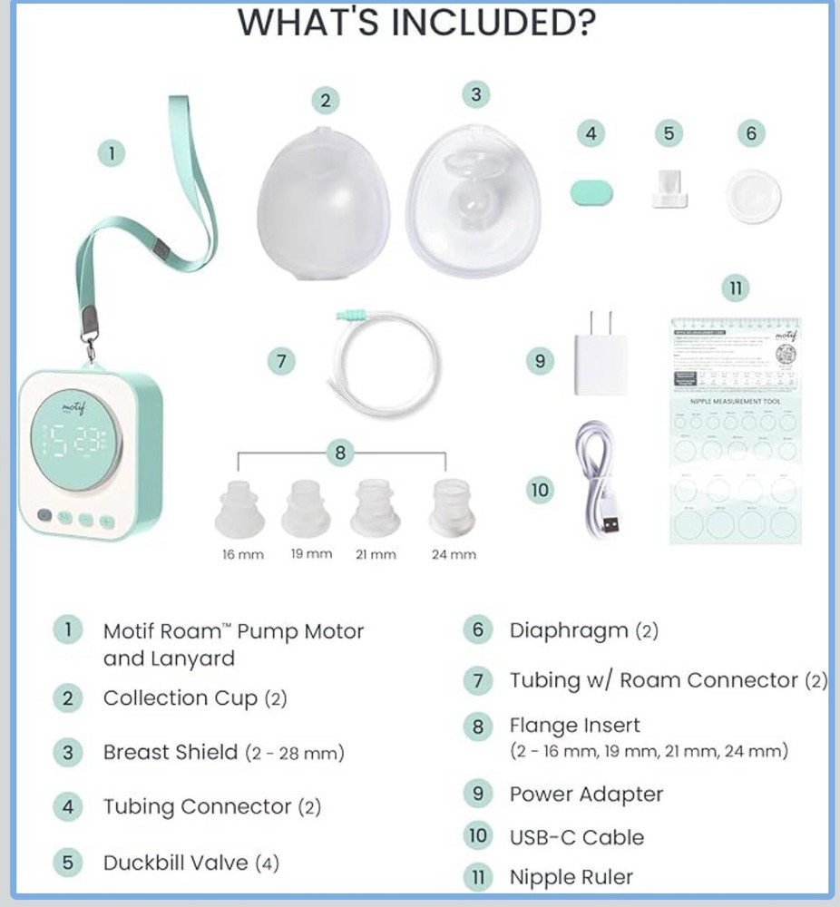 Motif Roam Breast Pump Starter Kit