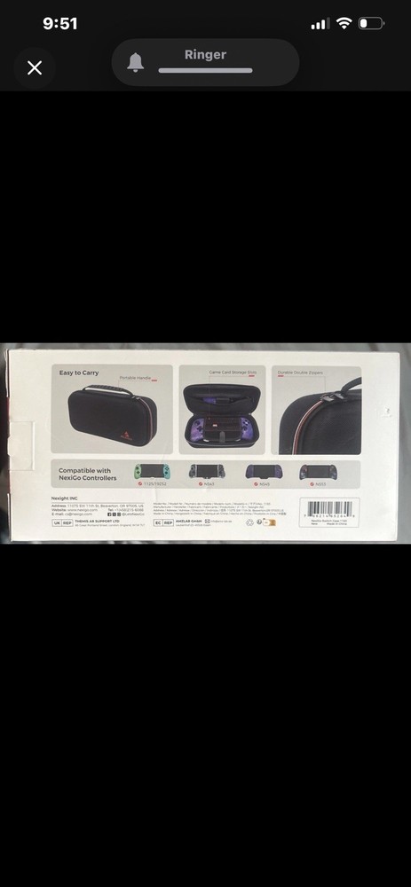 NexiGo Switch Controller Grip Carrying Case for Nintendo Switch/Switch OLED