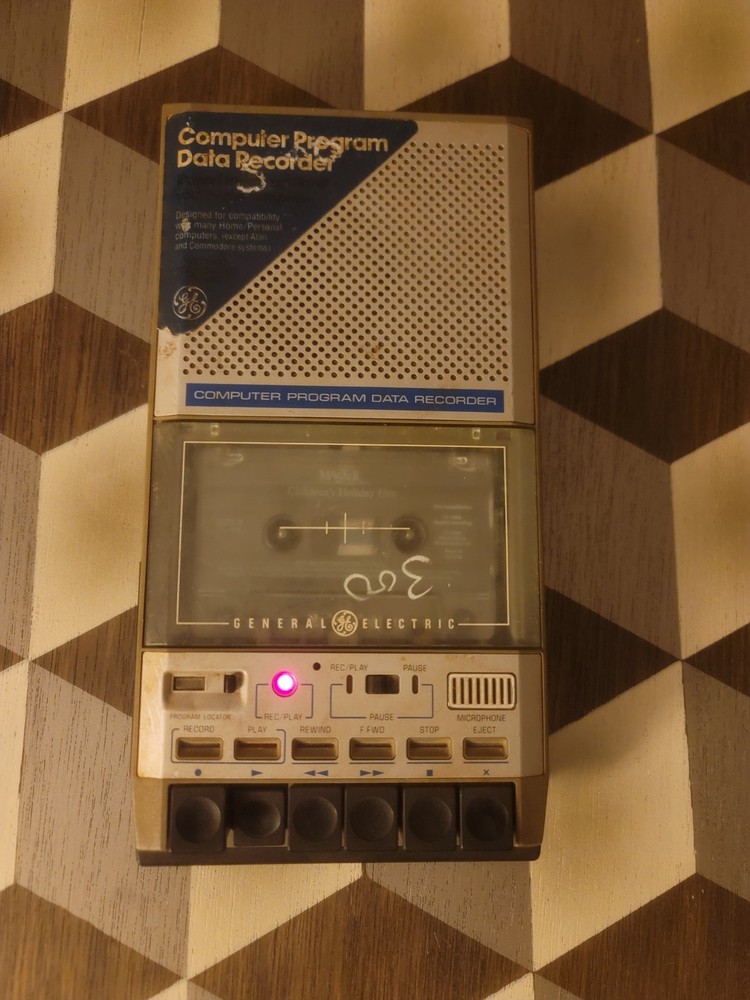 GE 3-5158B Vintage  Computer Program Data Recorder Cassette Player - Working