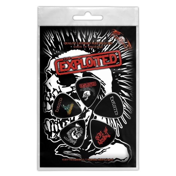 The Exploited Skull Guitar Picks (Set of 5)