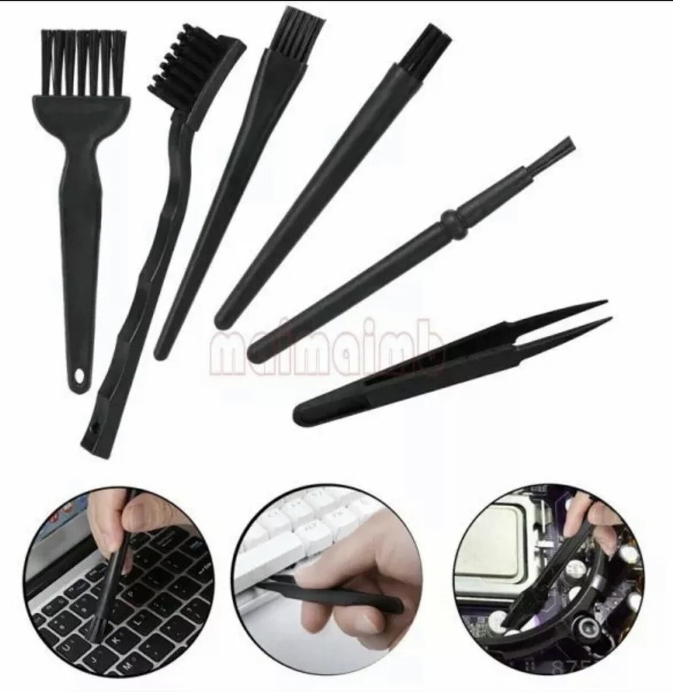 6pcs/set Anti-static Brush ESD Smart watch electronics clock Dust Cleaning Tool
