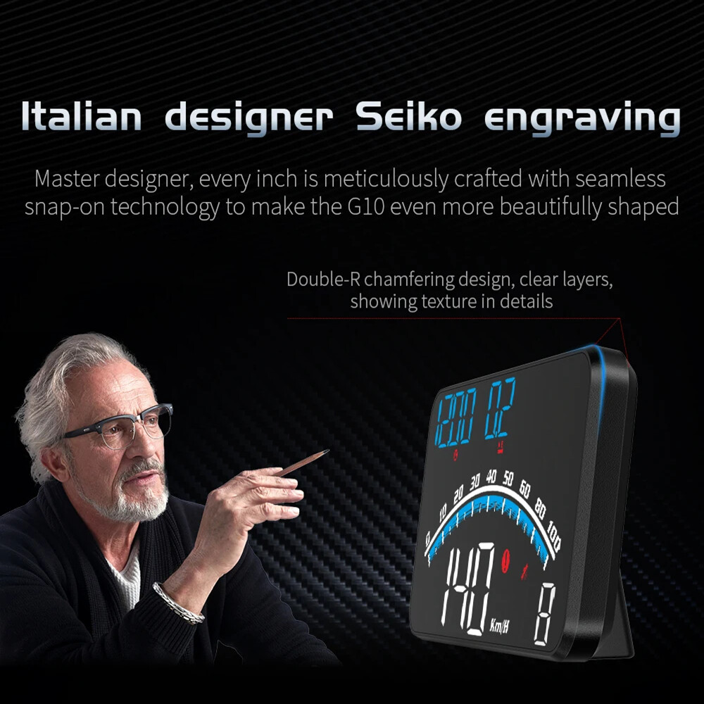 G10 Head Up Display GPS System for All Car Windshield Projector Speedometer HUD