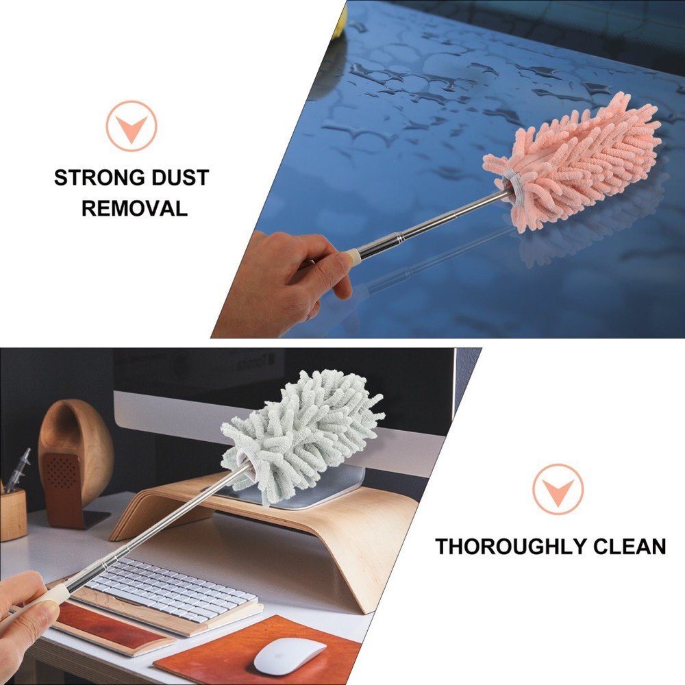 2pcs Hand Duster Telescopic Dust Sweeper Dust Cleaning Tool Bendable Duster