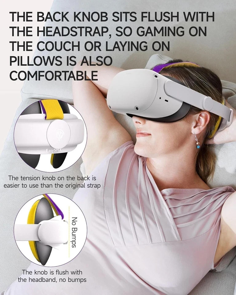 Comfort-Enhanced Q20 Headset Strap for Quest 2 - Durable & Stylish Design