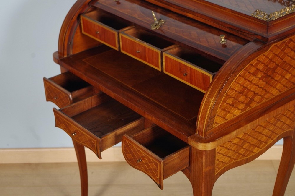 Transition Style Cylinder Desk