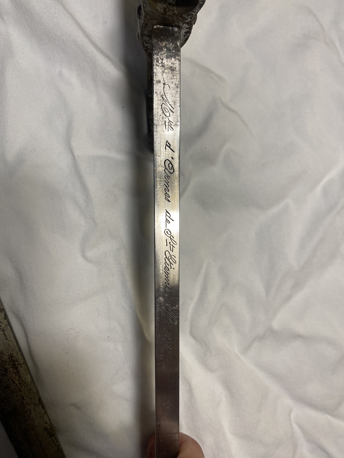 French Gras Bayonet Scabbard St Etienne 1875 Colonial Navy Anchor