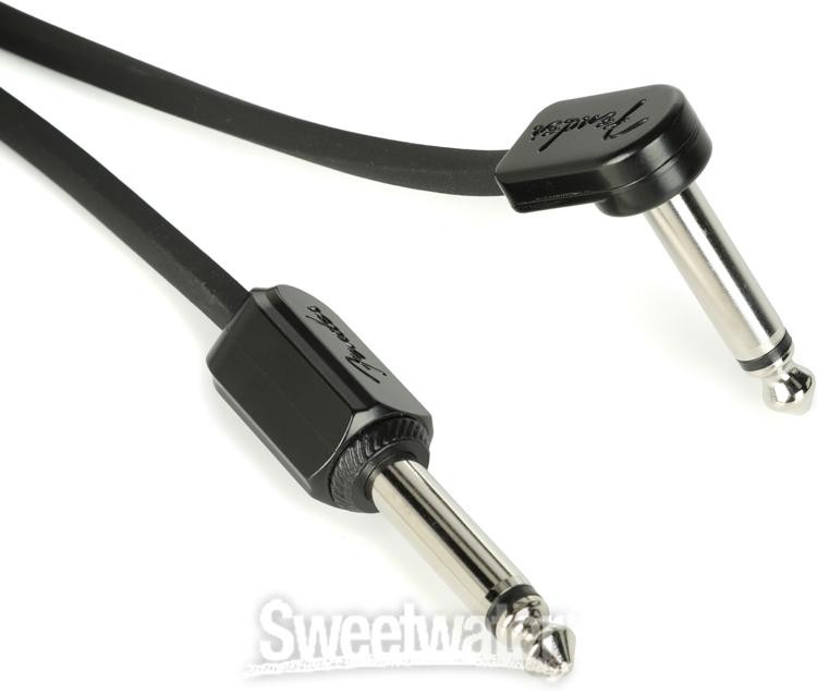 Fender Blockchain 16-inch Patch Cable Straight to Right Angle (3-pack)
