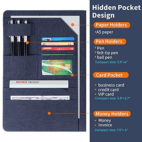 Trifold Planner Cover for Rocketbook Smart Notebook | Large Size - Trifold Blue