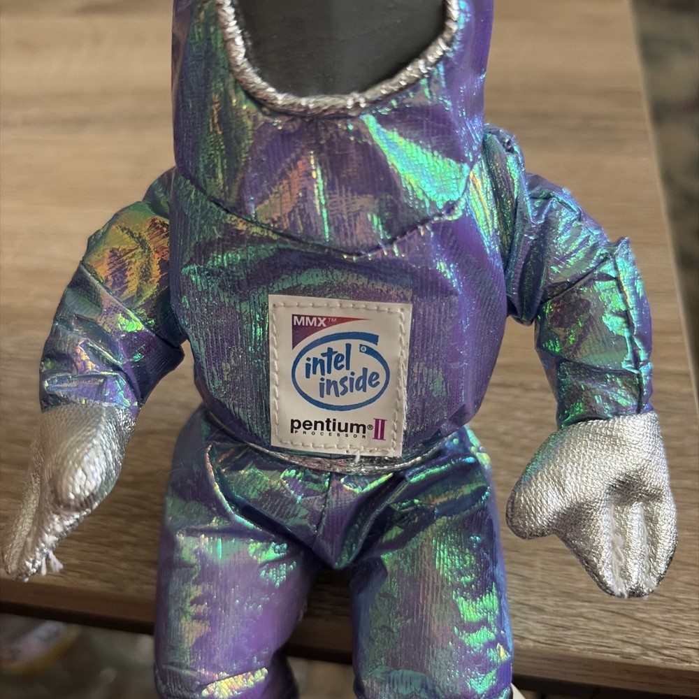 Vintage Intel Inside BUNNY PEOPLE 1997 Pentium II Processor IT Computer Plush 8”