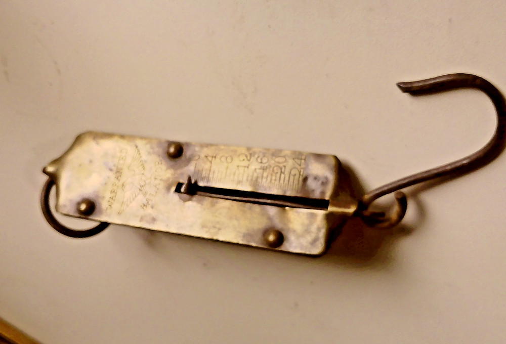 Warranted Balance Hanging Spring Scale Brass