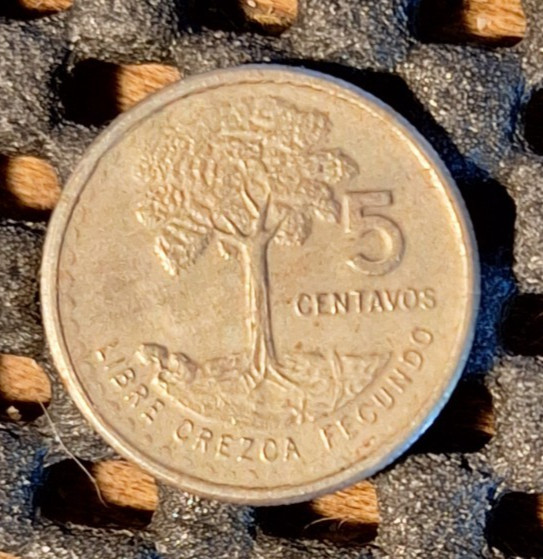 GUATEMALA 5 CENTAVOS 1974 KM 270