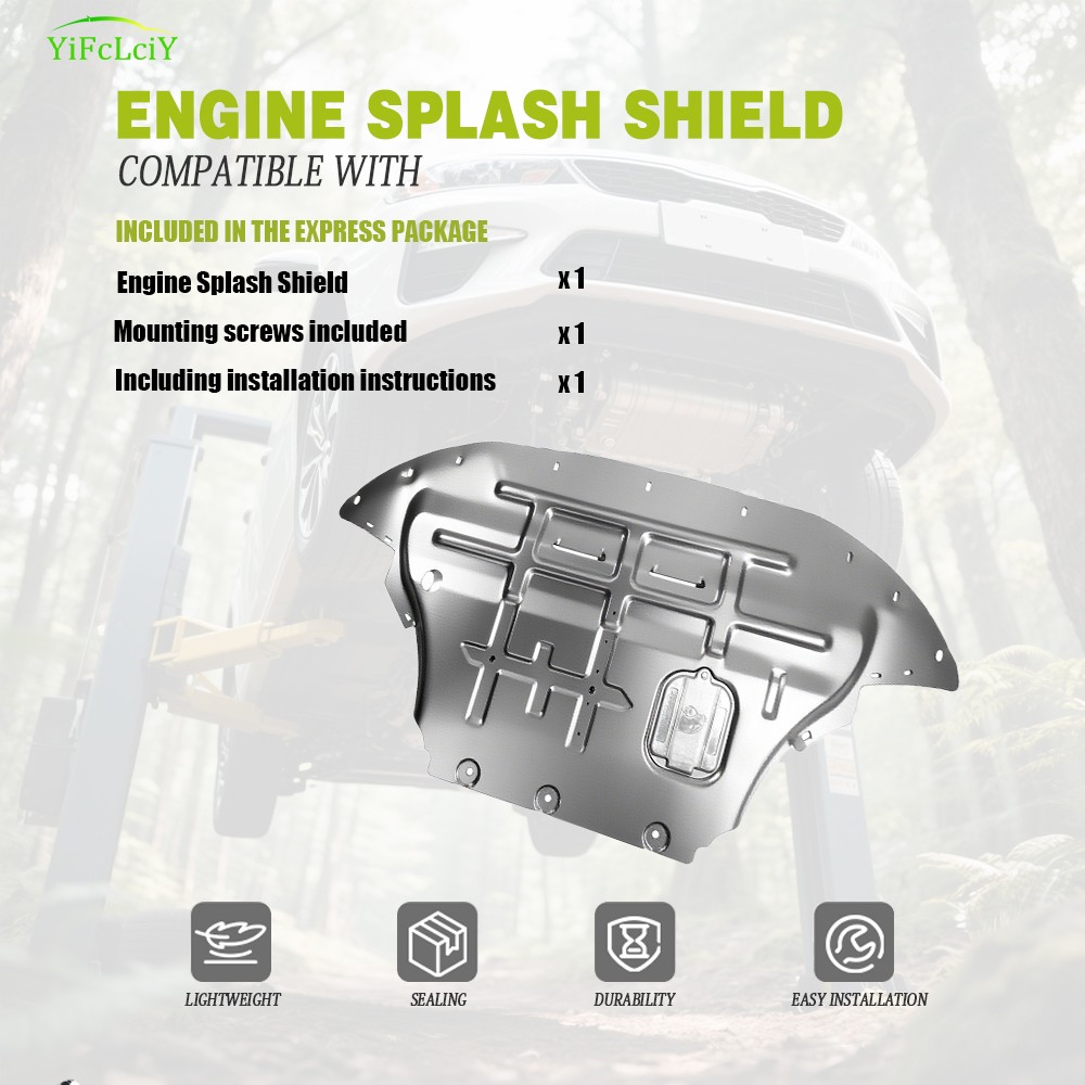 Steel Engine Splash Shield For Audi Q5 2009-2017 Under Engine Cover Guard