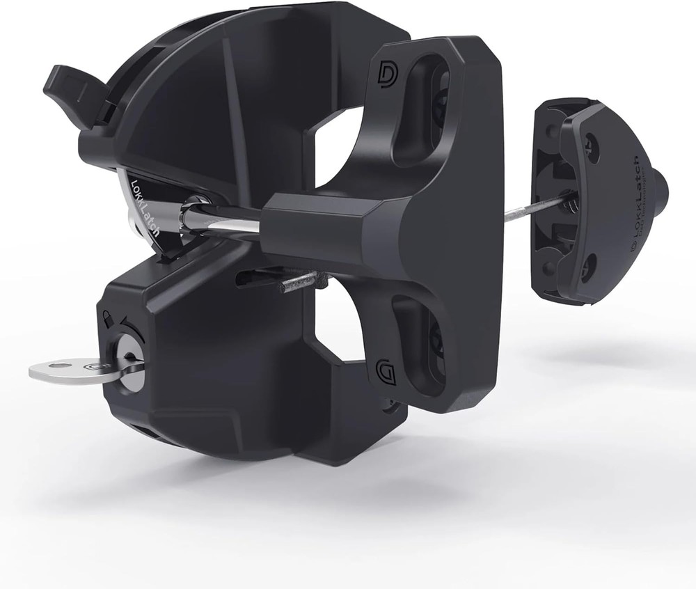 D&D Technologies LL3ABL LokkLatch Gate Latch with External Access Button, Key Lo