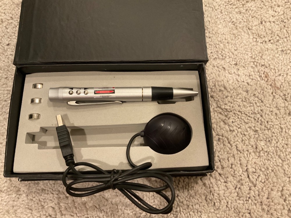 Laser Pointer and Pen PowerPoint Presentation Controller Grey Used