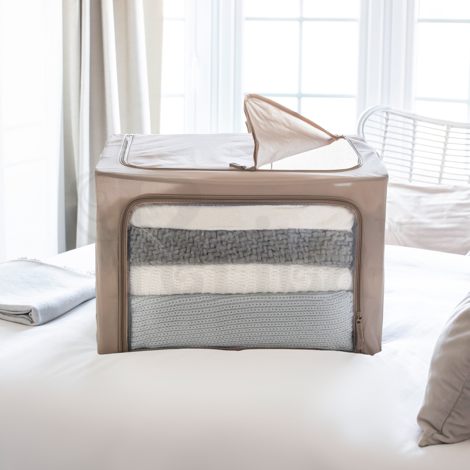 Periea Beau Clothes Storage Bag Steel Frame Underbed Box