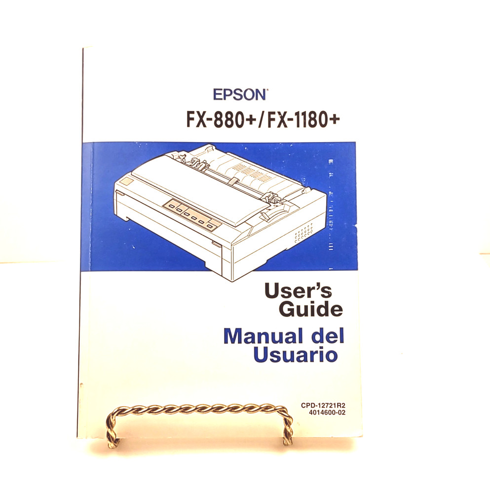 Epson Vintage Fx-880+/Fx-1180+ User Guide Printer Manual with Supplements