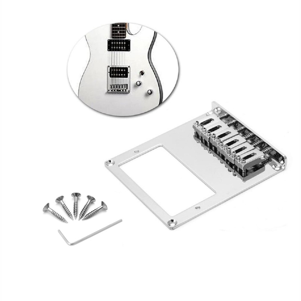 Adjustable Saddles 6 String Fixed Hardtail Bridge For Tele Telecaster Guitar S